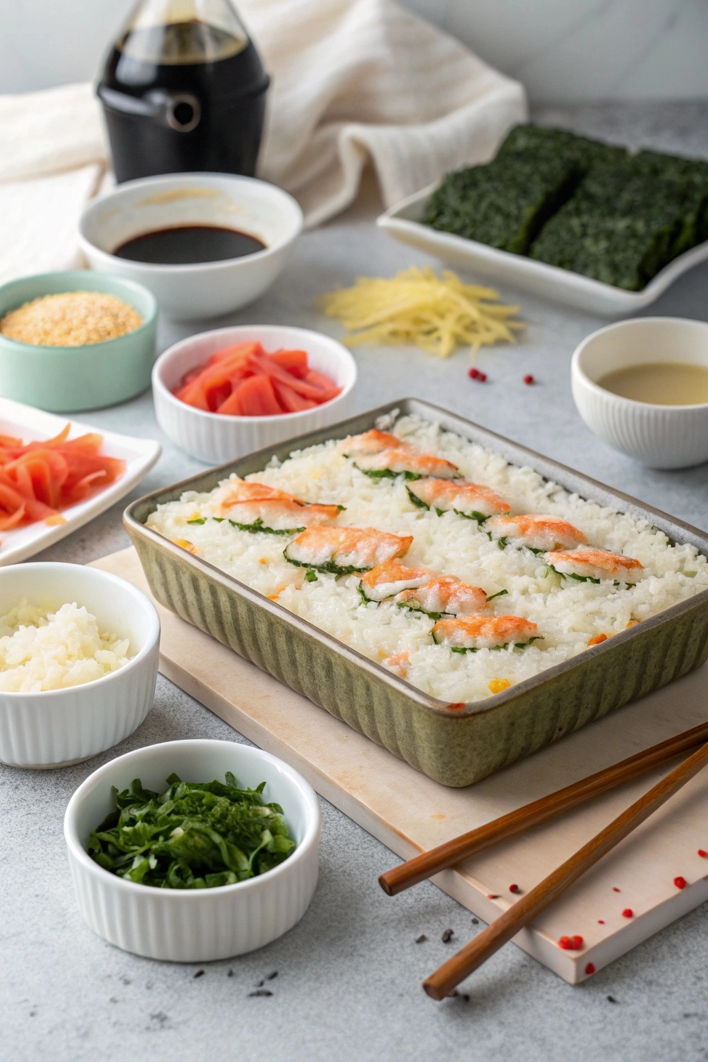 ingredients-for-a-sushi-bake